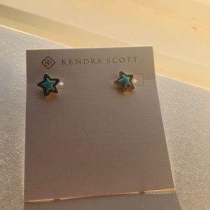 Kendra Scott Teal Star Earrings